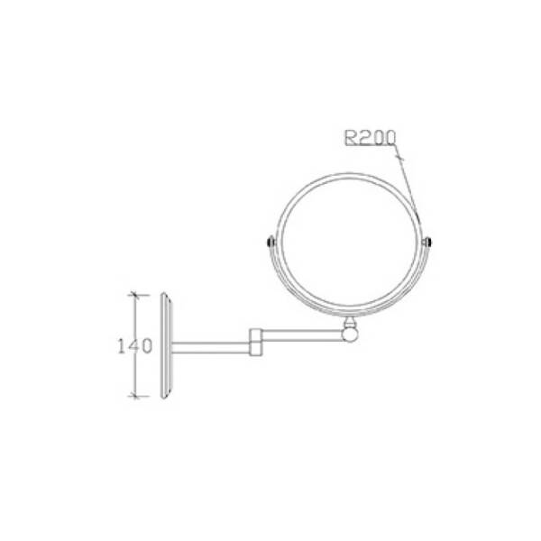 81007  ΚΑΘΡΕΠΤΗΣ MAKE UP Φ20cm - Image 2