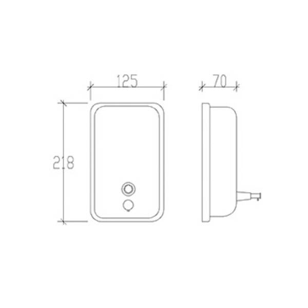 81201 DISPENSER INOX 1000 ml - Image 2