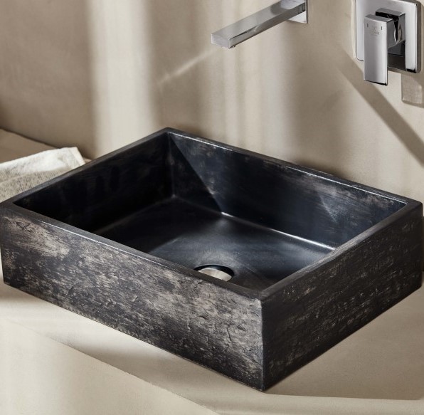 ROC052A  ROCK ANTHRACITE ΝΙΠΤΗΡΑΣ 52x38x14cm - 004-ΤΕΜ-0013