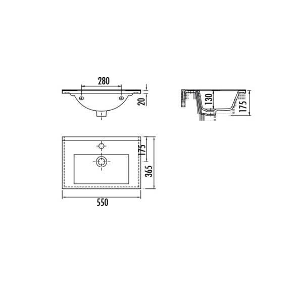 SU055 ΝΙΠΤΗΡΑΣ ΕΠΙΠΛΟΥ SLIM 55 cm (TR) - Image 2