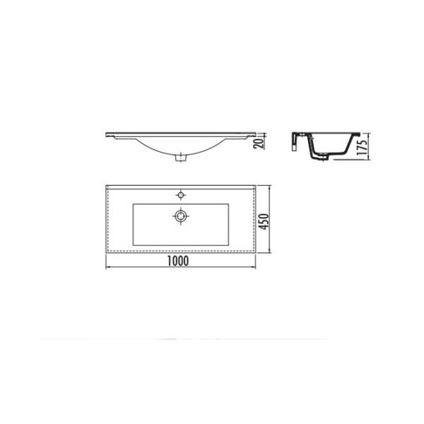 SU100  ΝΙΠΤΗΡΑΣ ΕΠΙΠΛΟΥ SLIM 100 cm (TR) - Image 2