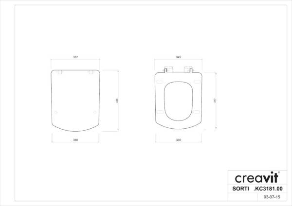 QUADRO  ΚΑΛΥΜΜΑ DUROPLAST SOFT CLOSING (KC3181) - Image 2